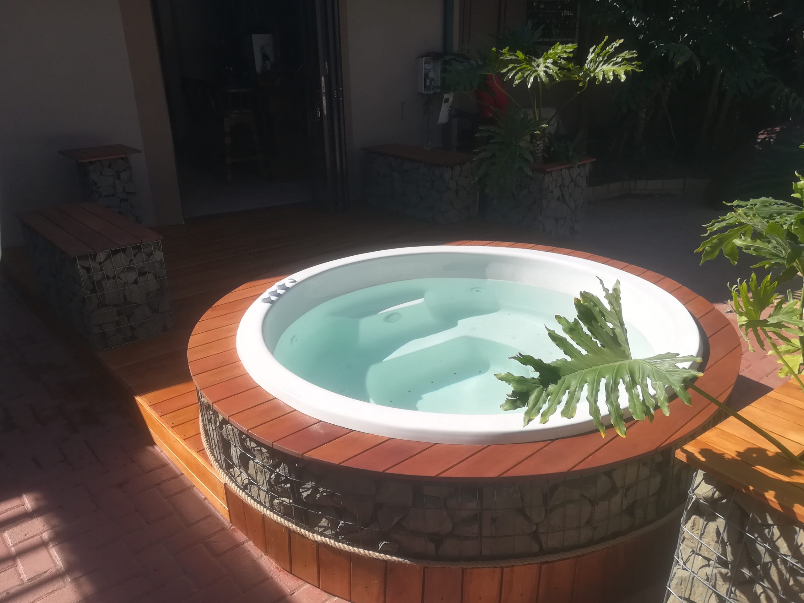 Installed jacuzzi