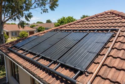 Solar pool heating panels