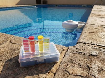 Pool water chemistry testing