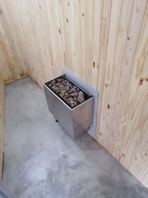 Sauna door and exterior