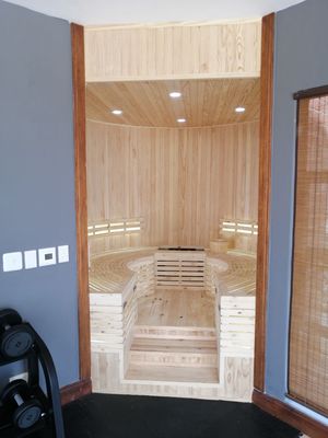 Sauna close-up