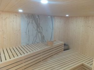 Completed sauna exterior